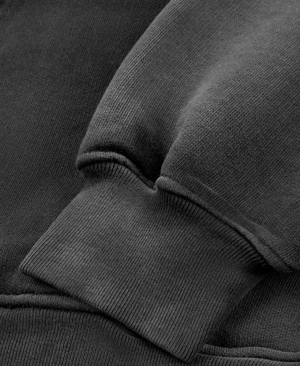 600 GSM FADED BLACK HOODIE