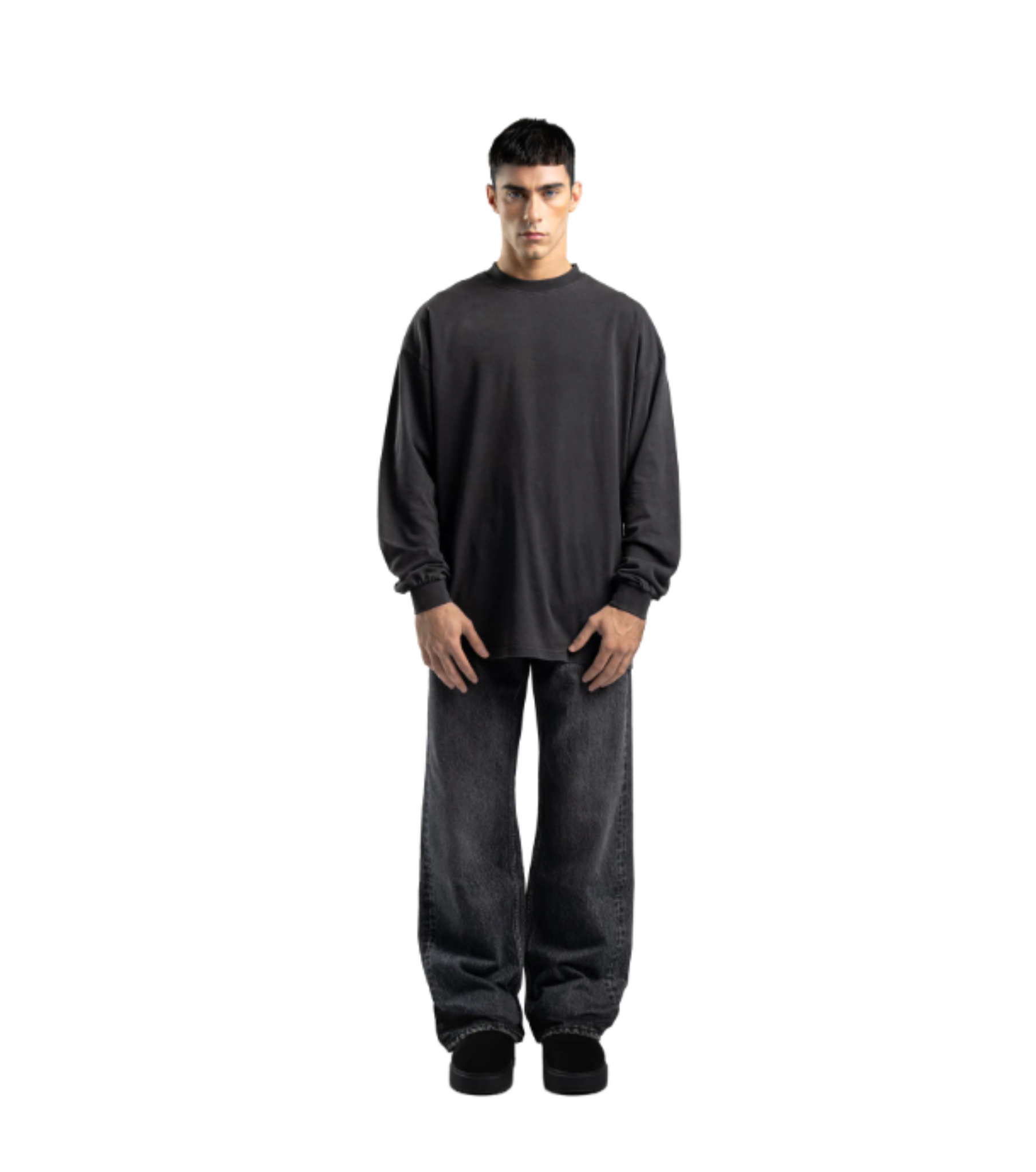 FADEED MID BLACK LOOSE FIT