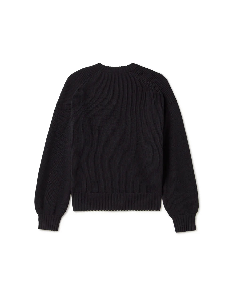 7 Gauge 'Jet Black' Knit