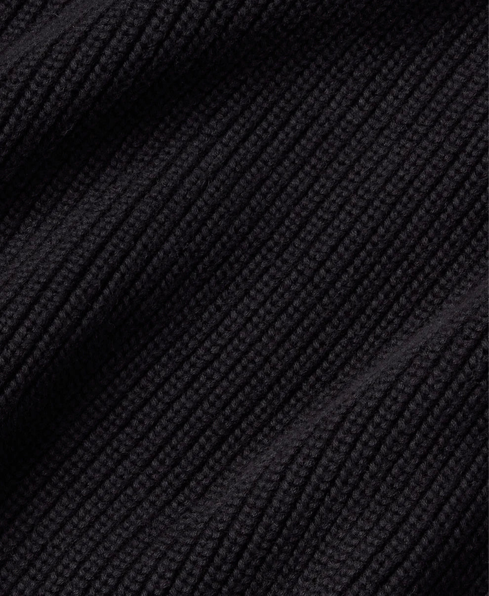 7 Gauge 'Jet Black' Knit