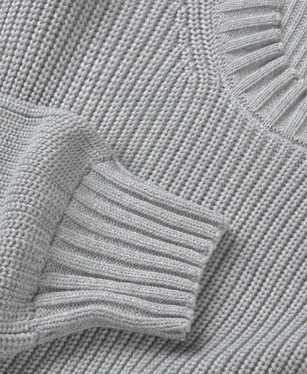 7 Gauge 'Light Heather Gray' Knit