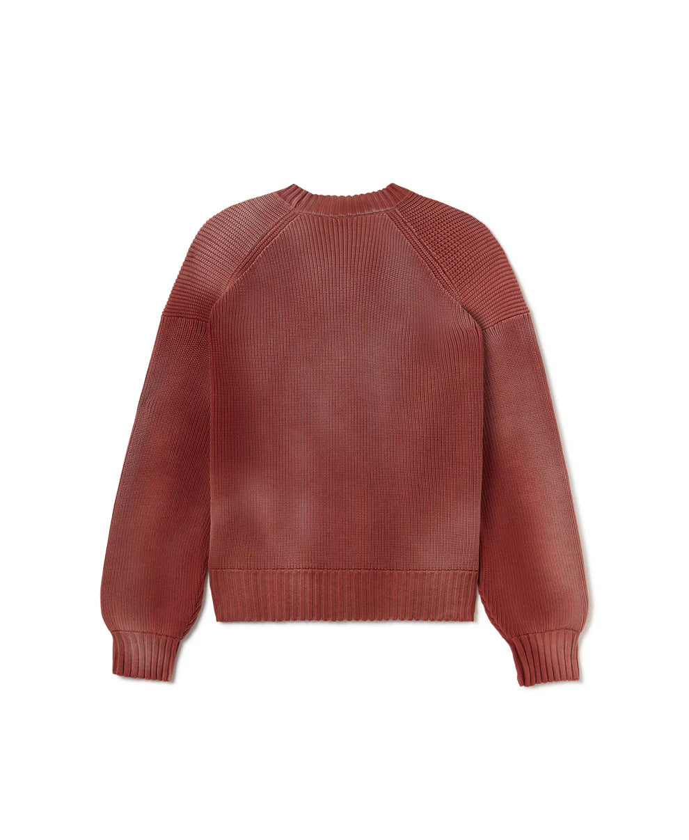 7 Gauge 'Faded Red' Knit