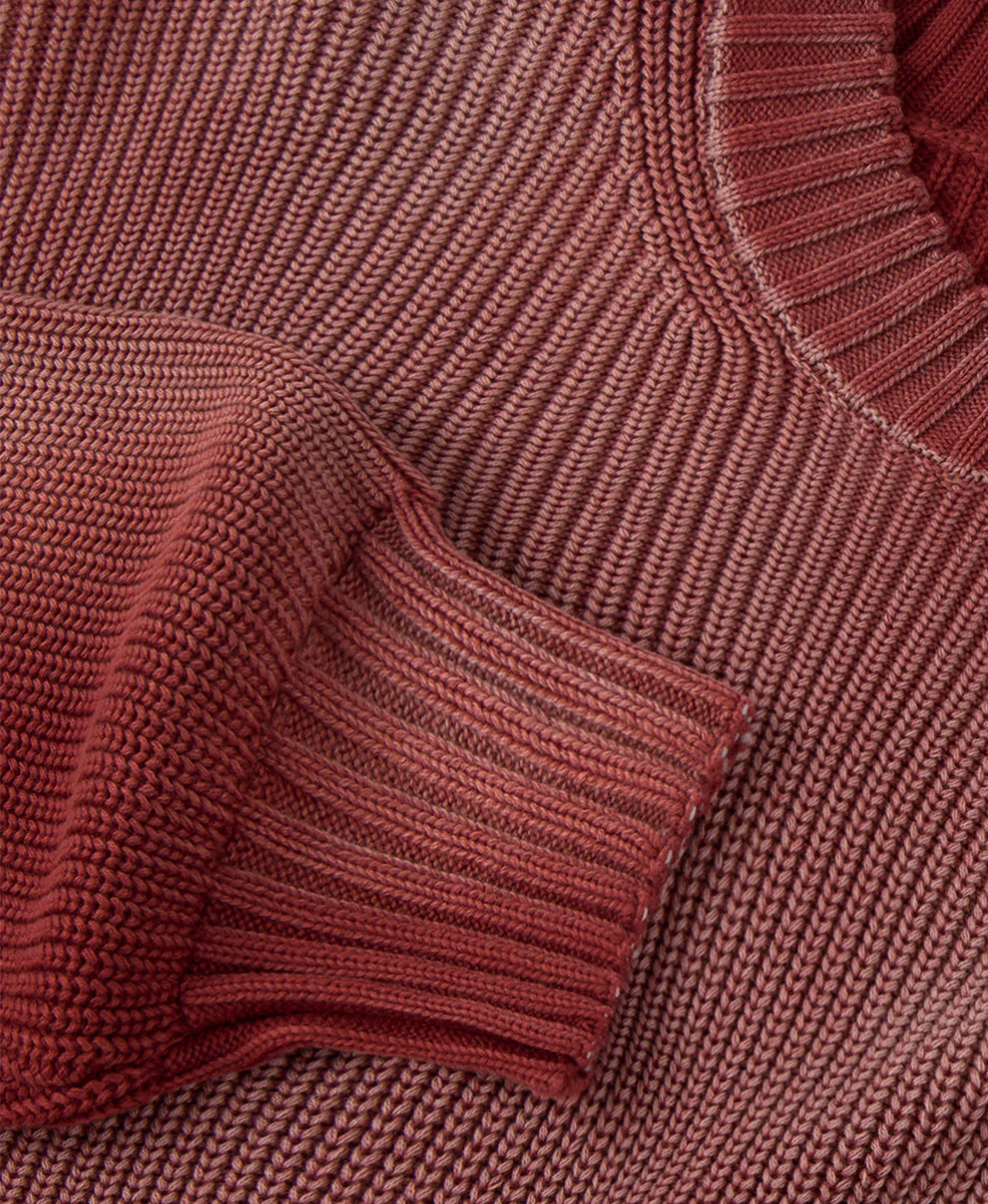 7 Gauge 'Faded Red' Knit